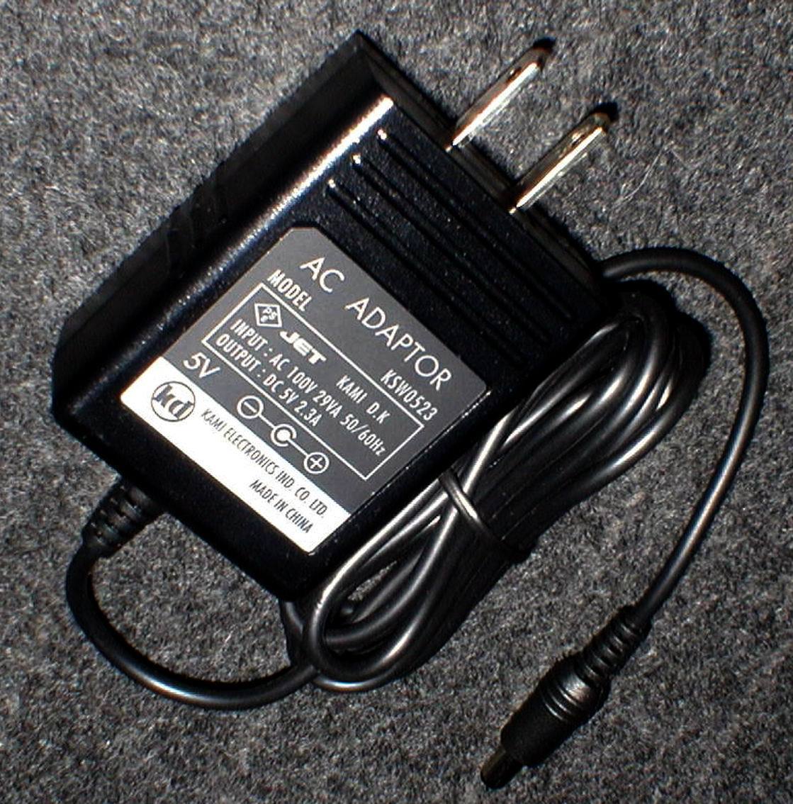 KAMI KSW0523 AC/DC ADAPTOR AC.100V→DC.5V/2.3A 出力OK！ ACアダプター プラグ外径5.5mm/内径2.1mm_画像3