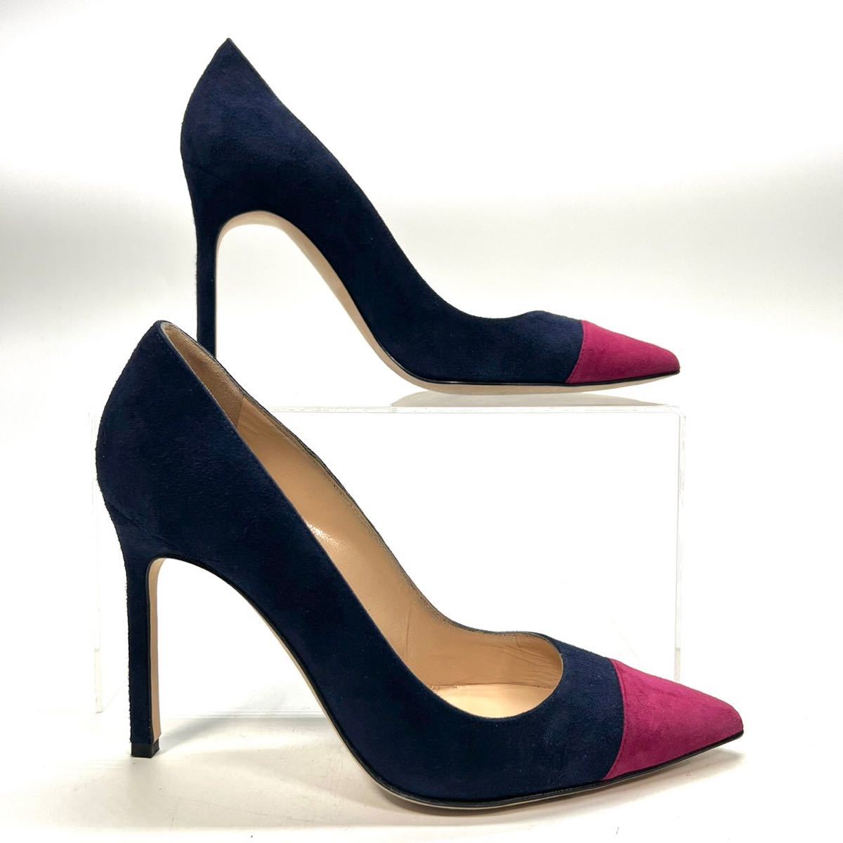 MANOLO BLAHNIK マノロブニク パンプス バイカラー-