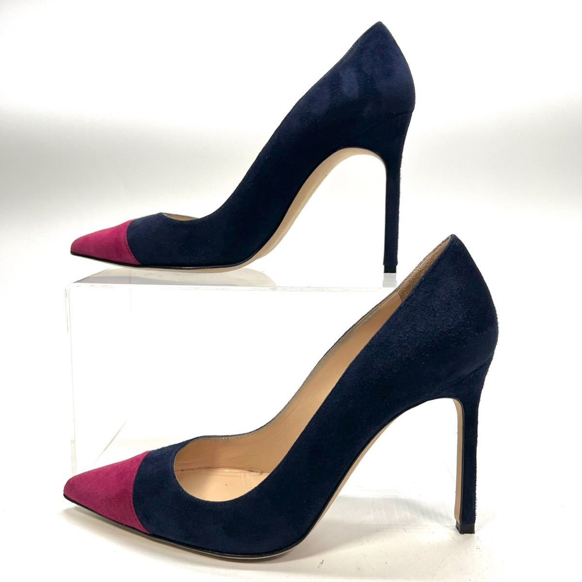 MANOLO BLAHNIK マノロブニク パンプス バイカラー-