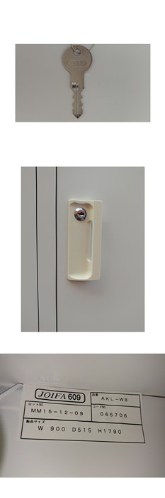中古)生興(株) 8人用ロッカー 鍵付き ※取っ手に日焼けによる変色あり