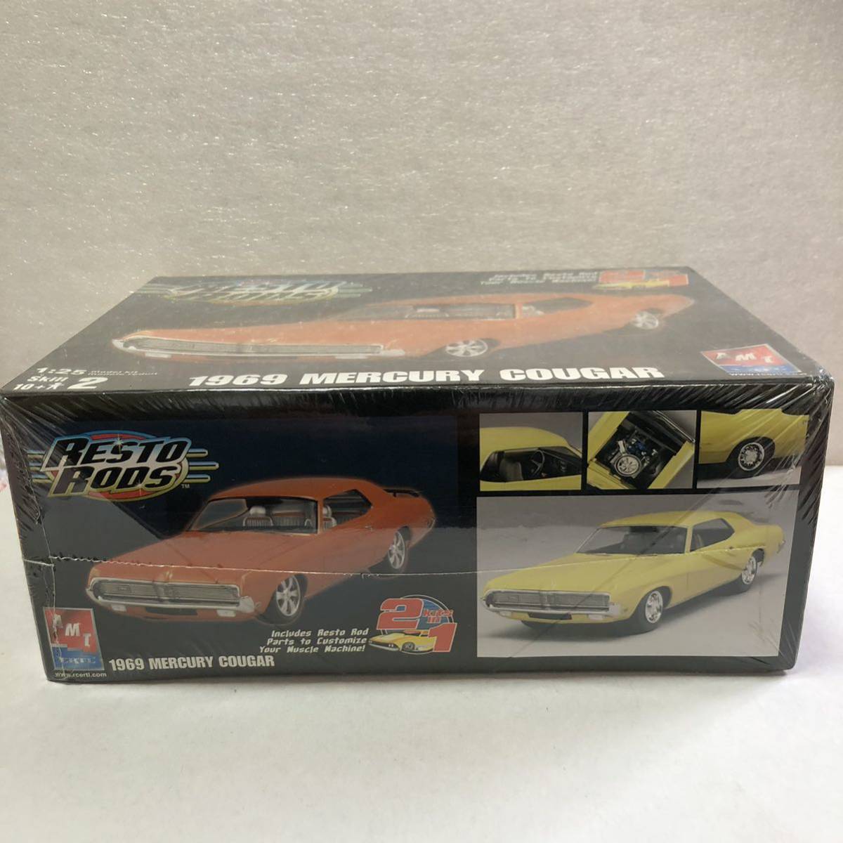 激レア超希少！AMT／ERTL！RESTO RODS！1969 MERCURY COUGAR！1/25スケール！プラモデル！新品未開封品！当時物！入手困難モデル！_画像3