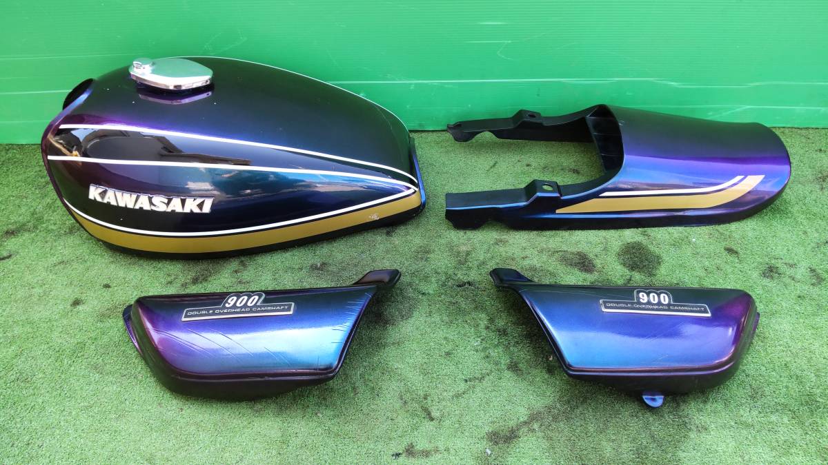 カワサキ 外装 セット Z900 KZ900 Z750 マジョーラ タンク サイド カバー テール カウル 外プレス 当時 A4 A5 D1 KZ1000 Z1 Z2 RS KZ1000 外装一式(サイドカバー:Z1用)
