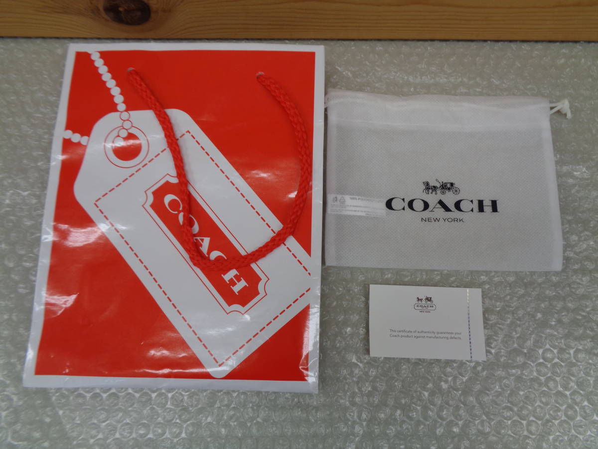 お引取りOK！　COACH コーチ　二つ折り カードケース/パスケース/定期入れ　未使用保管品_画像6