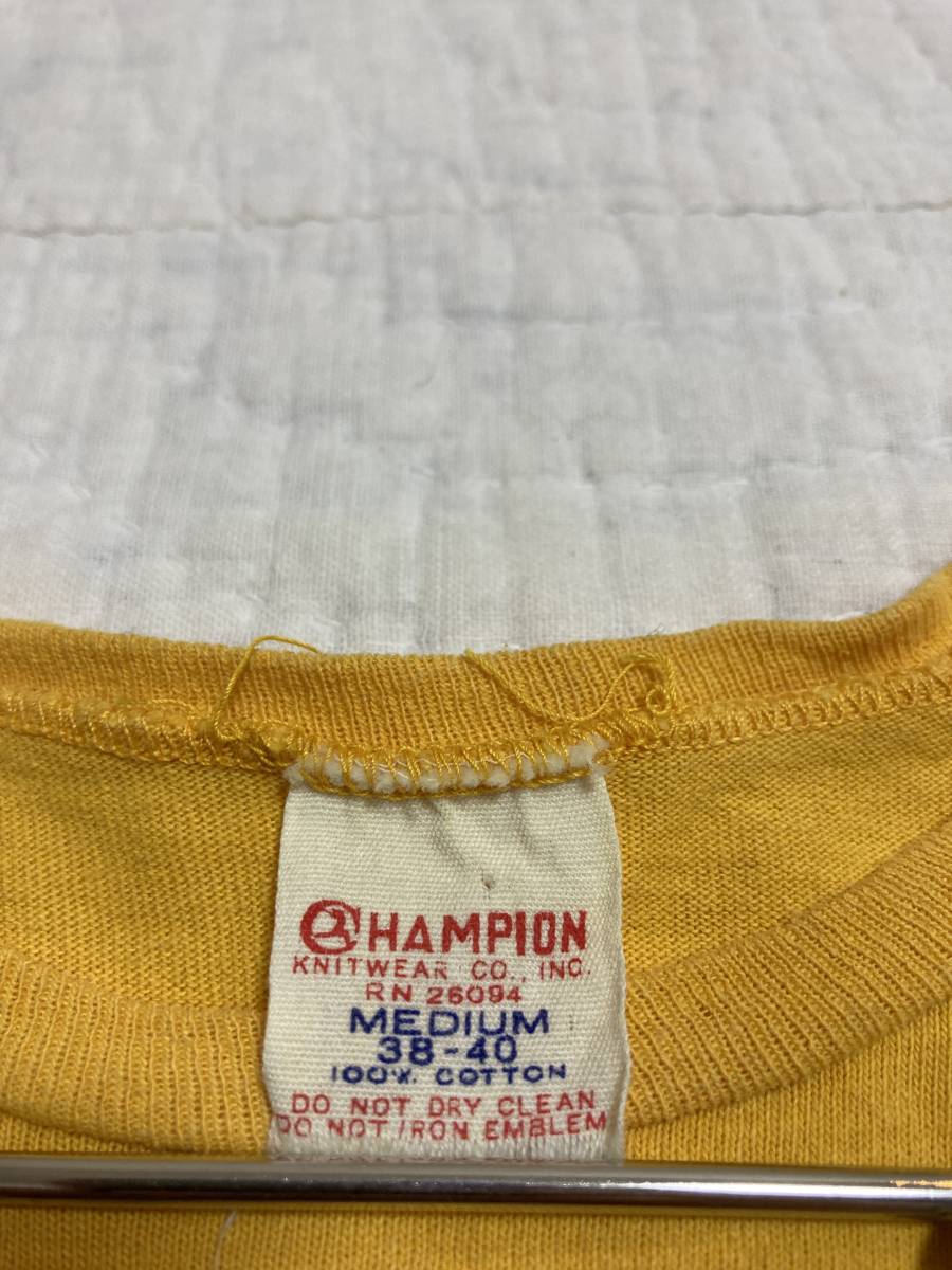 充実の品 60年代 ランダグ チャンピオン Tシャツ Mサイズ champion T shirt ヴィンテージTシャツ 半袖Tシャツ 充実の品 60年代 ランダグ チャンピオン Tシャツ Mサイズ champion T shirt ヴィンテージTシャツ 半袖Tシャツ