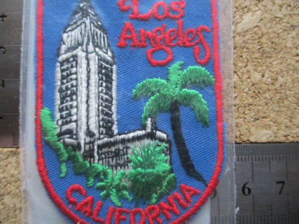 70s Voyager米国製ロサンゼルスLOS ANGELESカリフォルニアLAビンテージ ワッペン/MADE IN USAスーベニアPATCHパッチvintage CALIFORNIA D9の画像10