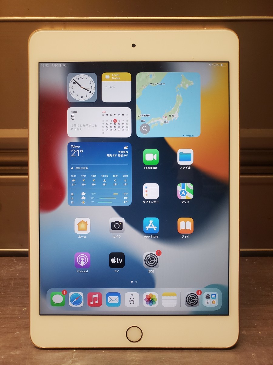 ☆美品☆iPad mini 64GB (第5世代) Wi-Fi+Cellular MUX72J/A ゴールド