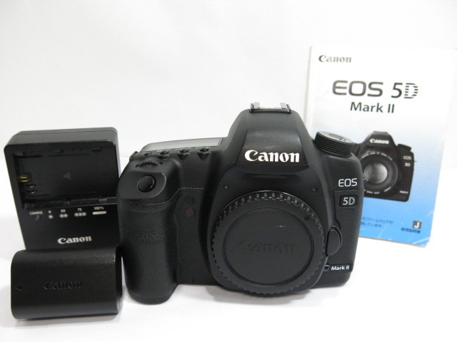 【 中古品 】Canon EOS 5D MarkII（2型）ボディー フルサイズ 純正バッテリー・チャージャー・説明書付 キヤノン [管CN11]_画像1