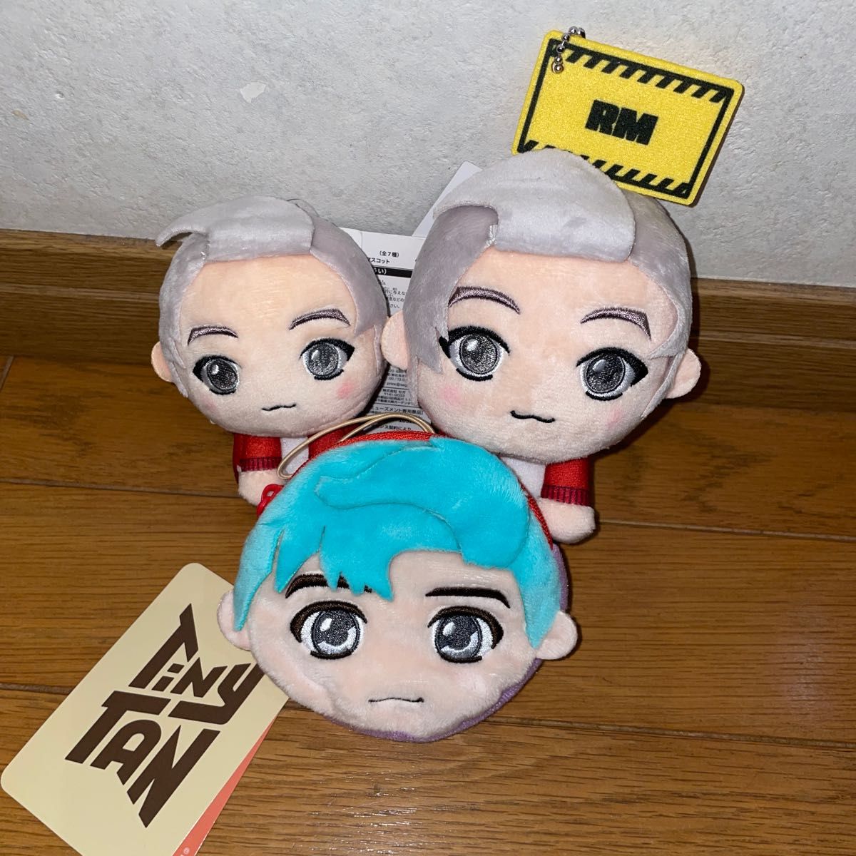 TinyTan BTS ぬいぐるみ タグ付き TinyTan 3点セット RM  防弾少年団 ナムジュン ラップモンスター