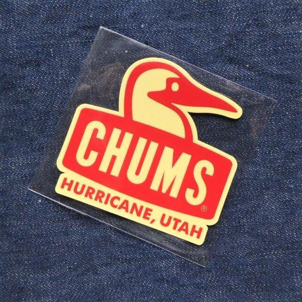  Chums sticker Sticker CHUMS Booby Face red CH62-1124 new goods waterproof material 