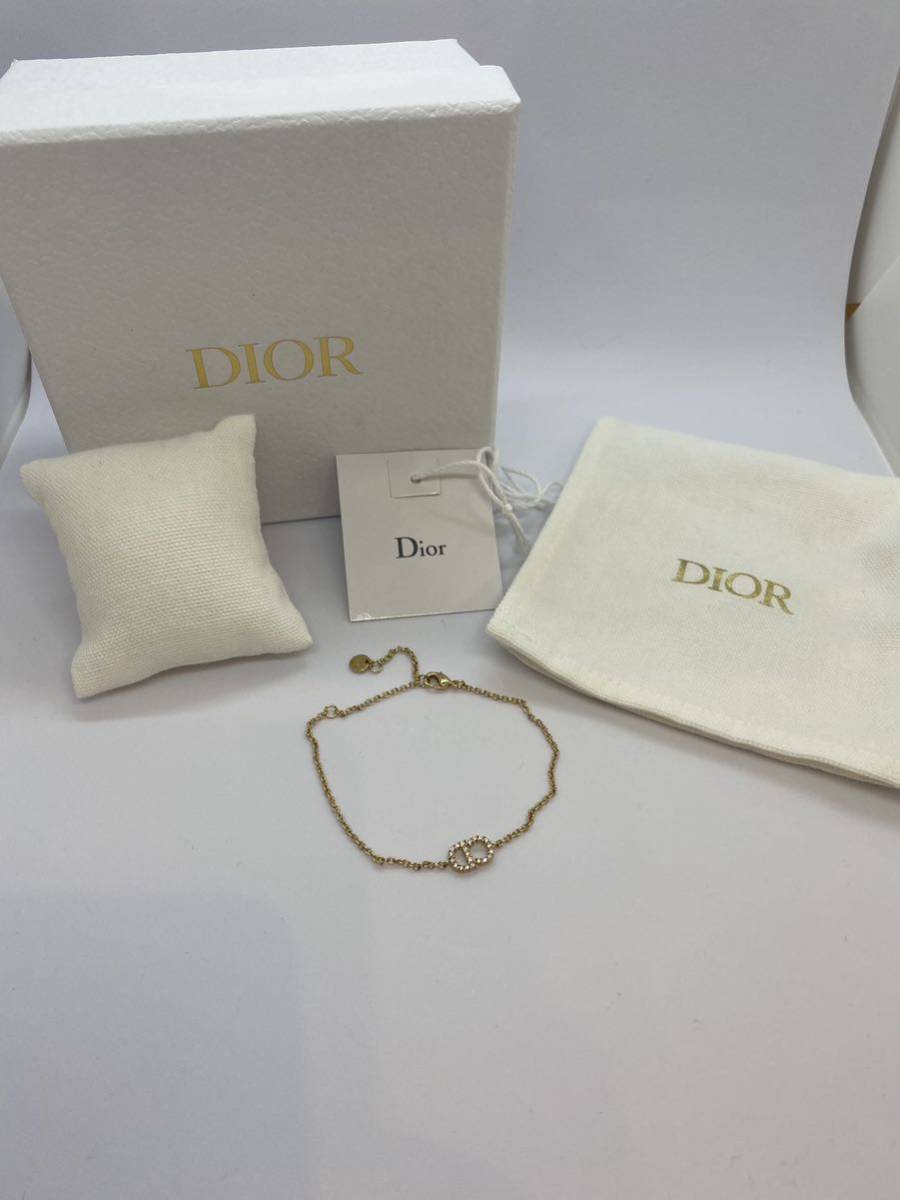 Christian Dior クリスチャンディオール ラインストーンCDロゴ