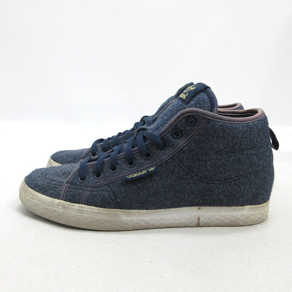 y#[24.5cm] Adidas /ADIDAS HONEY HEEL W Winter B2689 in heel sneakers # navy blue LADIES/53[ used ]