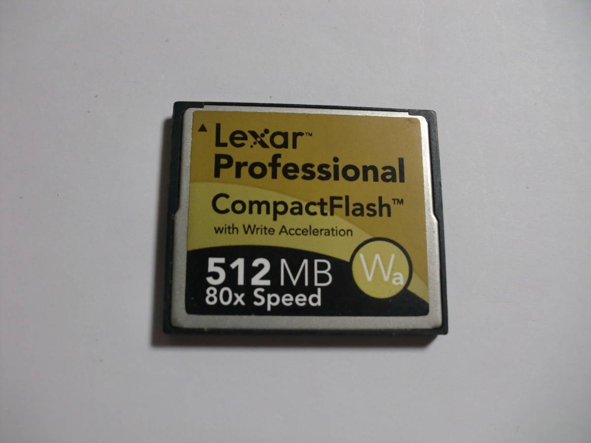512MB　メガバイト　Lexar Professional　CFカード　フォーマット済み　メモリーカード　コンパクトフラッシュ_画像1