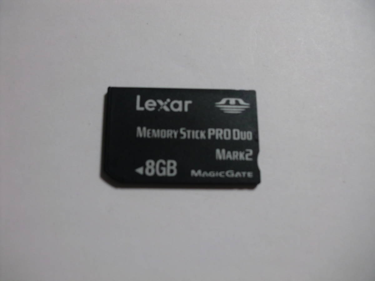 8GB　Lexar　フォーマット済み　メモリースティックプロデュオ　memory stick pro duo_画像1