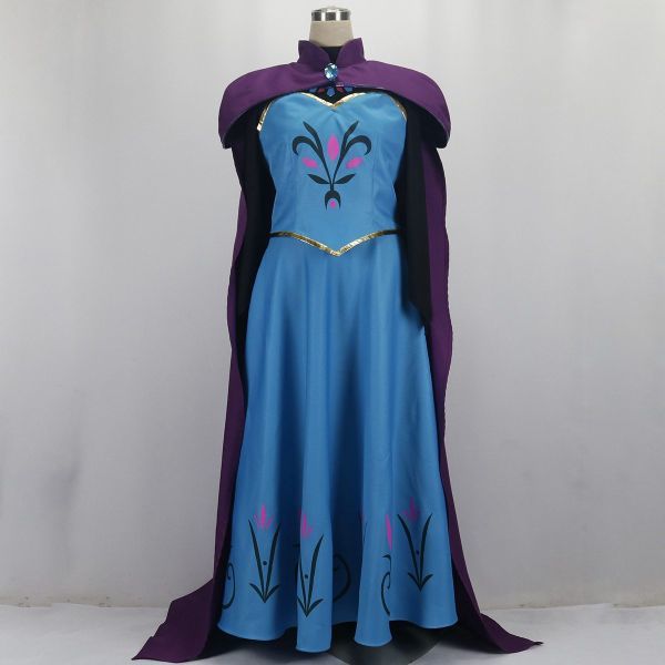 cos9969高品質 実物撮影 Frozen アナと雪の女王 アナ Anna コスプレ衣装