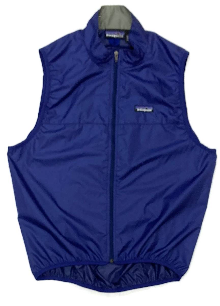 デッド 99年製 patagonia パタゴニア ベロシティ ベスト Velocity Vest ウィンドシェル 青 Sの画像1