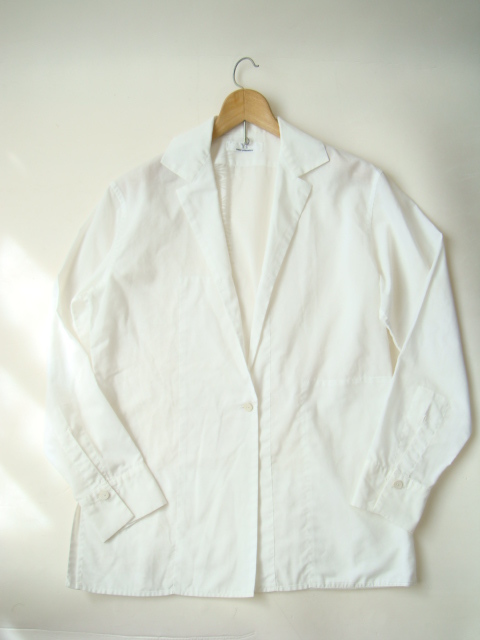 Y`s YOHJI YAMAMOTO ホワイトシャツジャケット size3 ワイズ ヨウジヤマモト ジャケットデザインシャツ_画像1