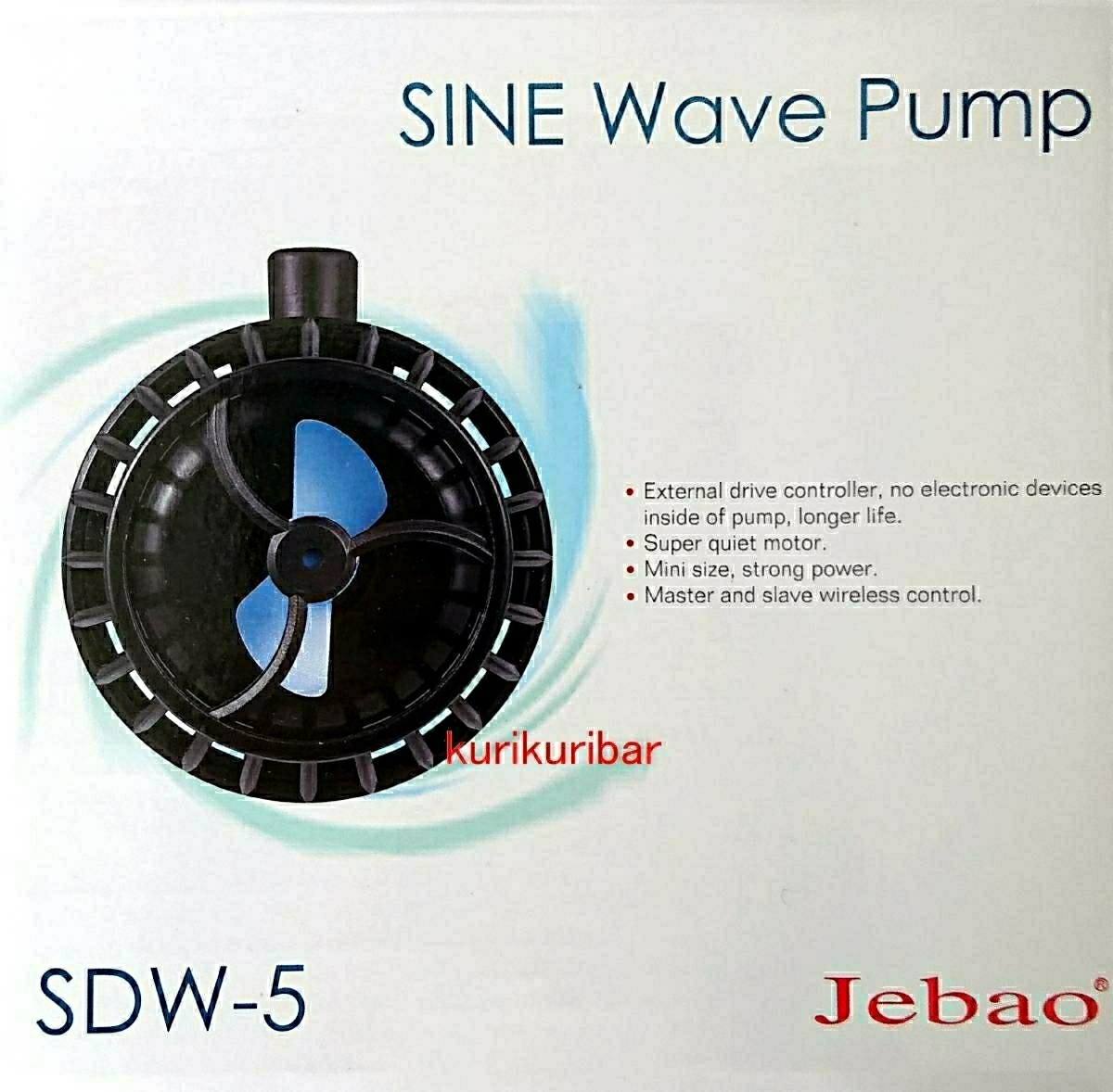 ★【 2023年 最新型 】Jebao 薄型省スペース 新デザイン 水流ポンプ　SDW-5　通信機能付　海水　目安水槽60cm　送料保証込　全国使用可