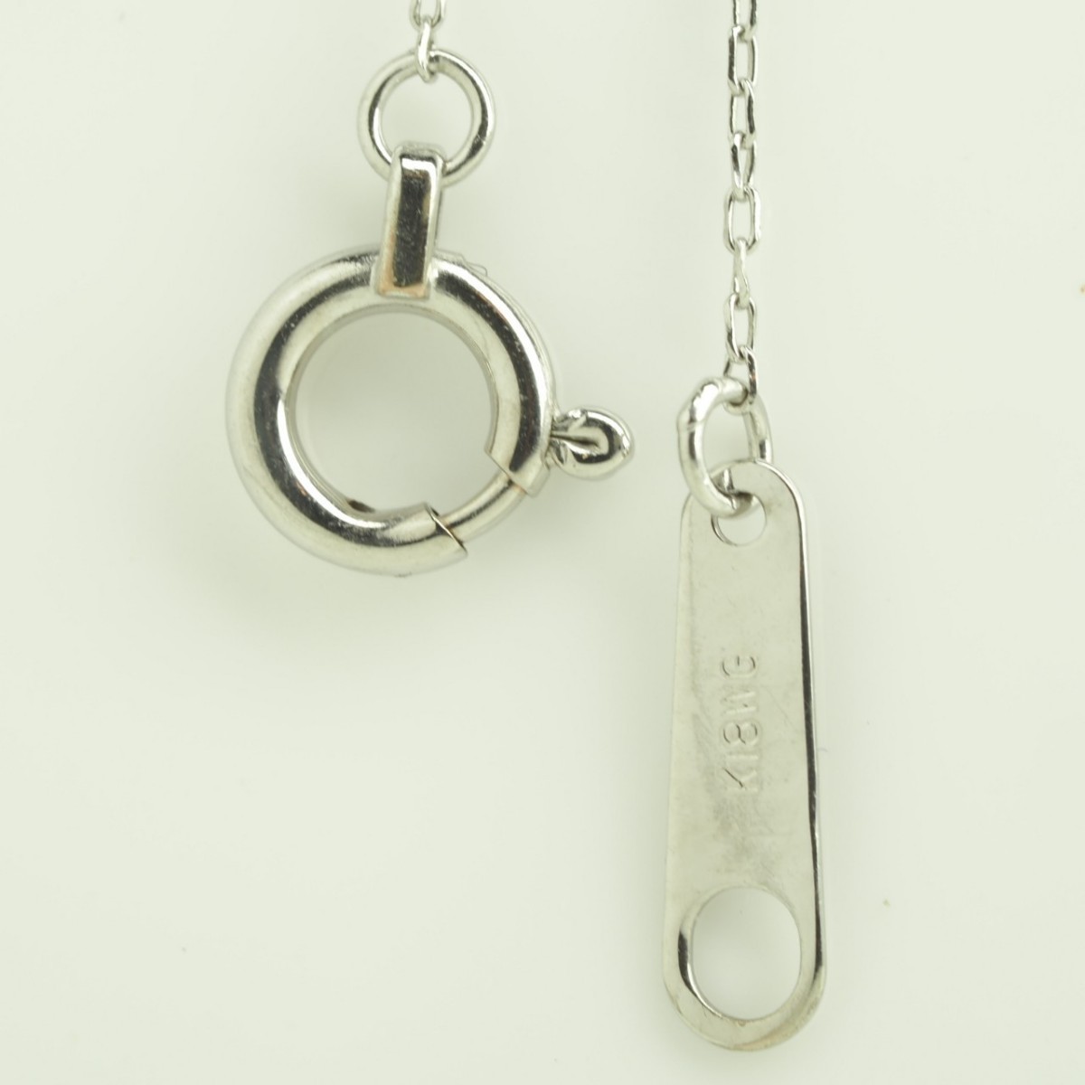 スタイルズ(STYLES) クリア天然ダイヤモンドネックレス K18WG D0.50ct