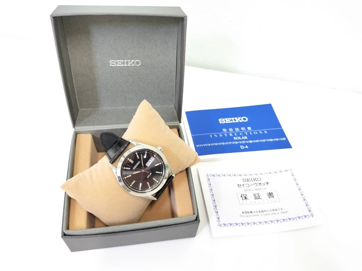 爆売り！】 定価4.5万 SEIKO SEIKOセイコー セイコー V158 ソーラー