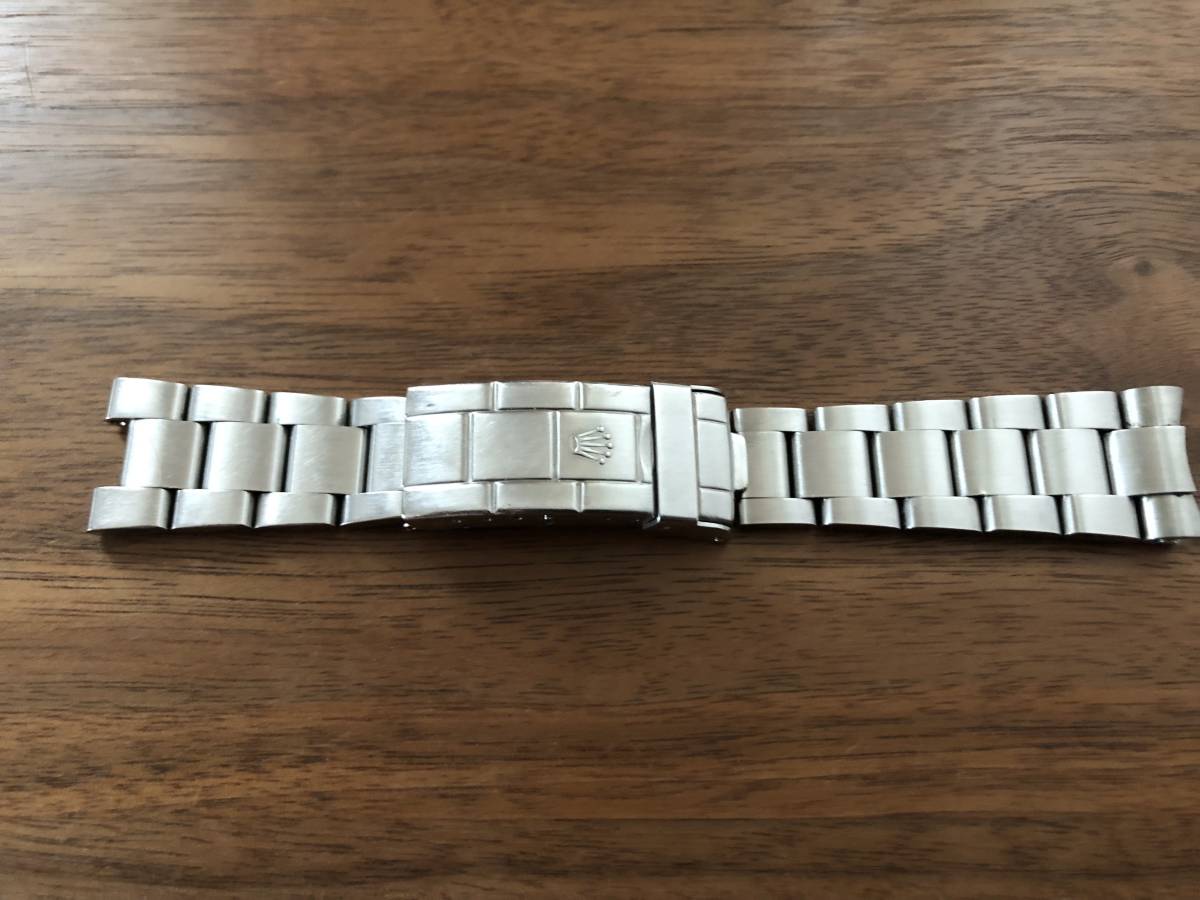 美品!貴重な溝なし!ロレックスハードブレスレット 93160 O番 1990年