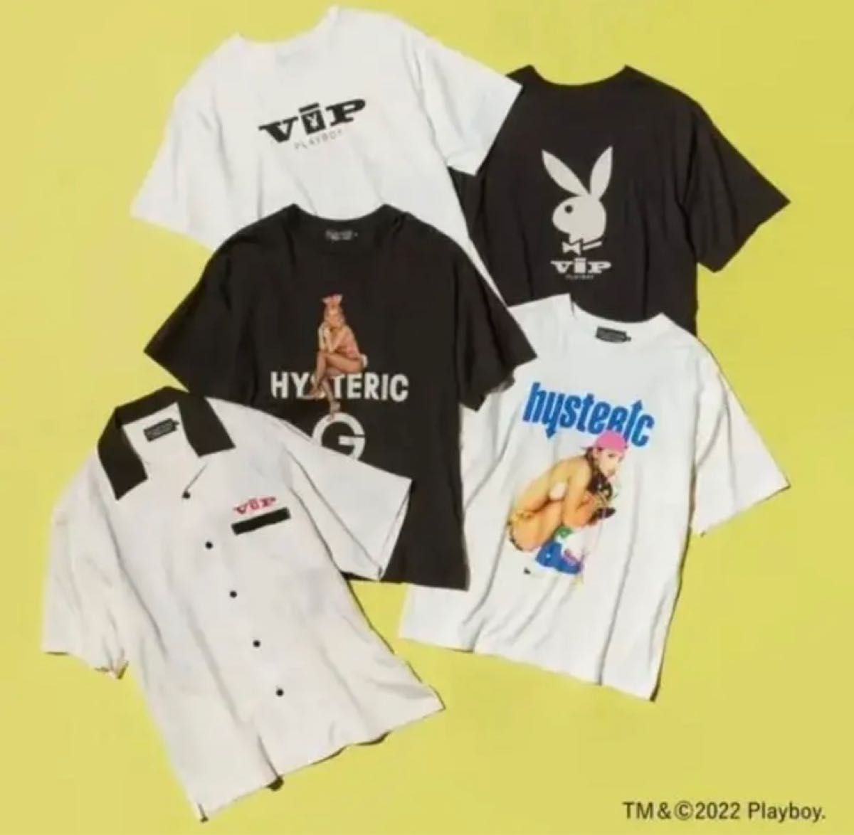 新品 ヒステリックグラマー PLAYBOY プレイボーイ ARROW 限定コラボTシャツ 人気希少ホワイト 完売廃盤品モデル