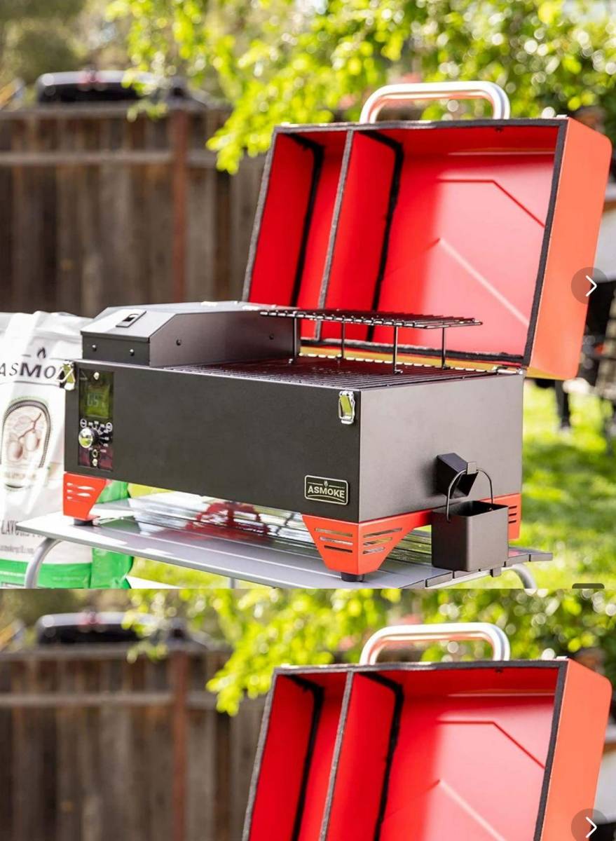 高機能 新品 BBQグリル ポータブル スモーク グリル 燻製 １台 4-6人用 AS30