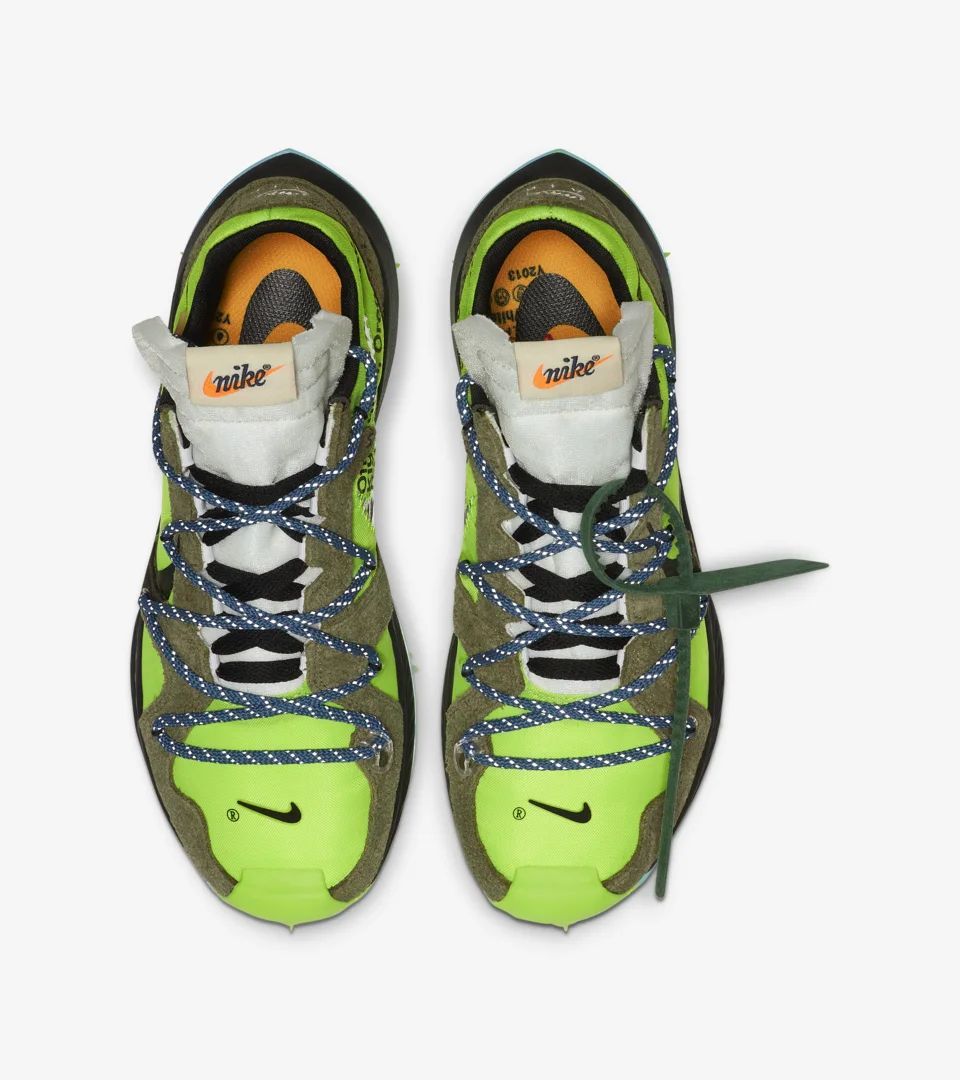 VIRGIL ABLOH OFF-WHITE × NIKE WMNS ZOOM TERRA KIGER 5 ELECTRIC GREEN US10/27cm MENS US8.5/26.5cm 2019/6/29発売 国内正規 黒タグ付