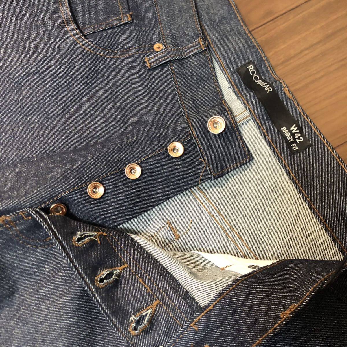 極太 ROCAWEAR ロカウェア バギーデニム W42 タグ付き R00J9969E 極太 ROCAWEAR ロカウェア バギーデニム W42 タグ付き R00J9969E