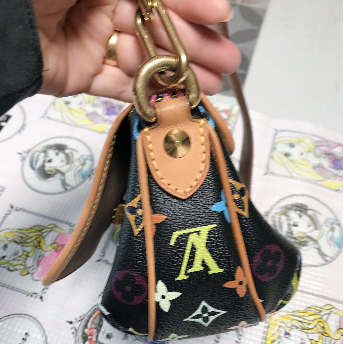 美品, ルイ ヴィトン モノグラム マルチカラー パティ チェーン 美品, ルイ ヴィトン モノグラム マルチカラー パティ チェーン