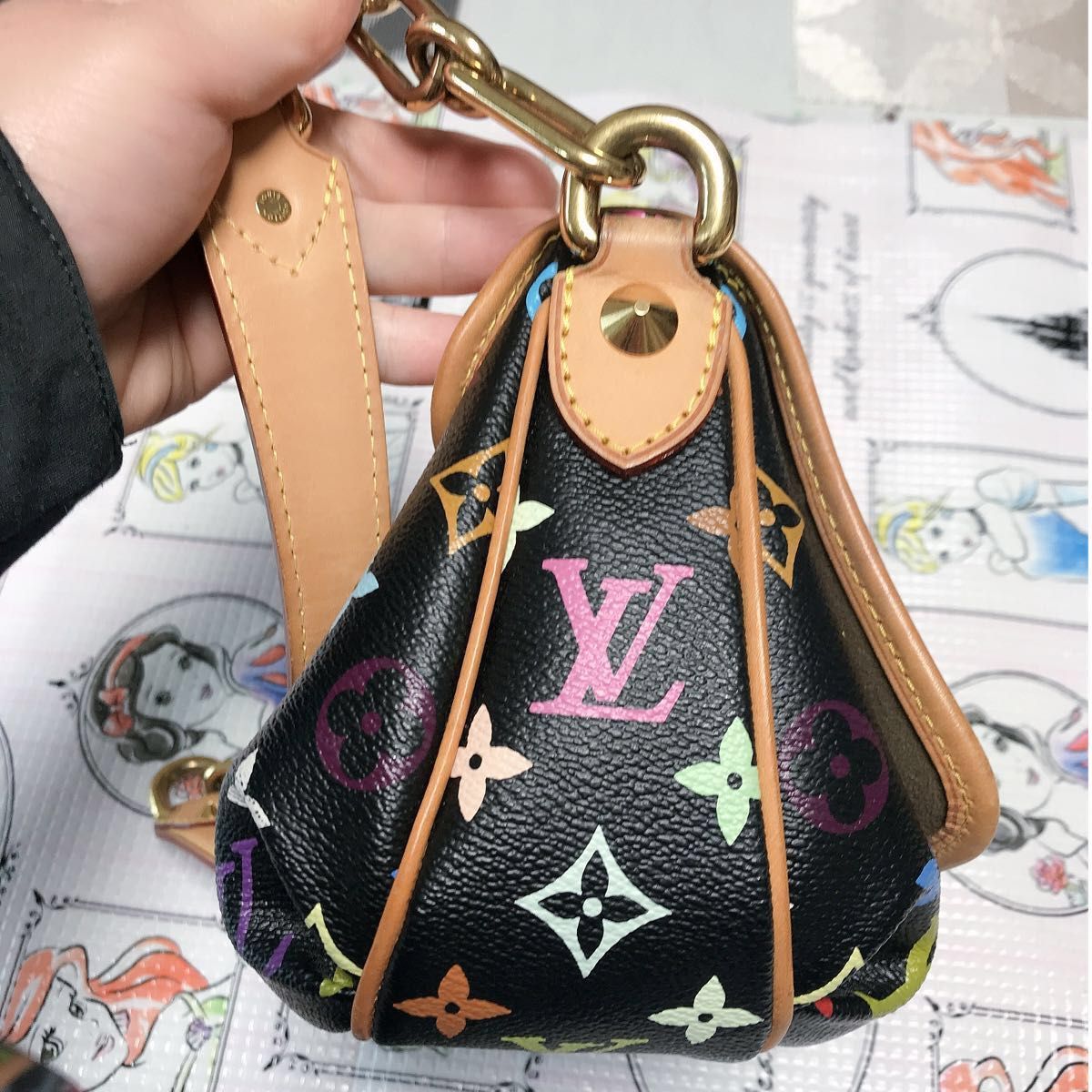 美品, ルイ ヴィトン モノグラム マルチカラー パティ チェーン 美品, ルイ ヴィトン モノグラム マルチカラー パティ チェーン