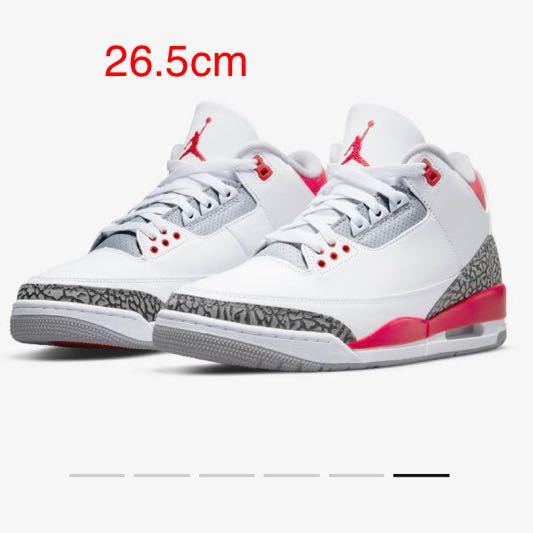 【新品】26.5cm Nike Air Jordan 3 OG Fire Red ナイキ エアジョーダン3 ファイアレッド
