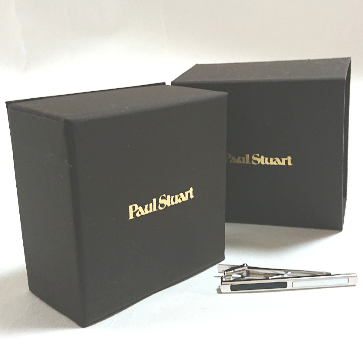 【pst99】 новый товар 　Paul Stuart　 Пол  ...　 галстук  pin  　...　  серебристый 　... раковина моллюска 　... перламутр 