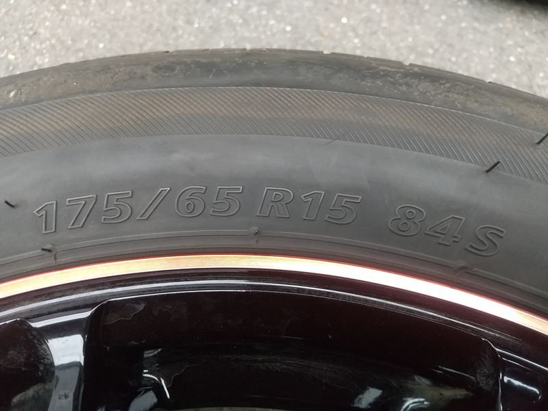 『psi』 HOT STUFF G.SPEED 15インチ × 5.5J +38 4穴 PCD100 アルミホイール ＆ BRIDGESTONE NEXTRY 175/65R15 ラジアルタイヤ4本セットの画像7