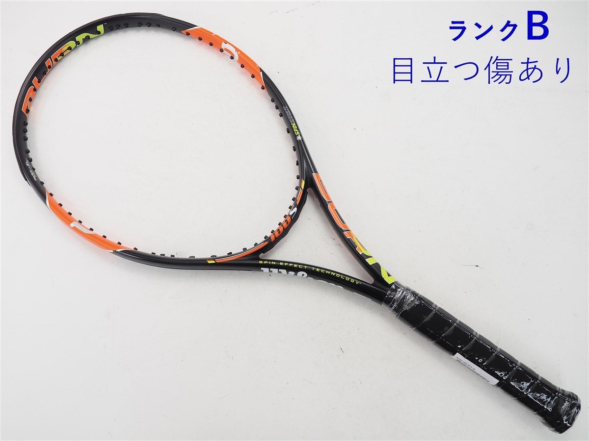 中古 テニスラケット ウィルソン バーン 100エス 2015年モデル (G2)WILSON BURN 100S 2015_画像1