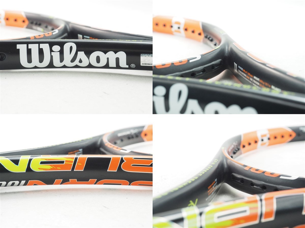 中古 テニスラケット ウィルソン バーン 100エス 2015年モデル (G2)WILSON BURN 100S 2015_画像4