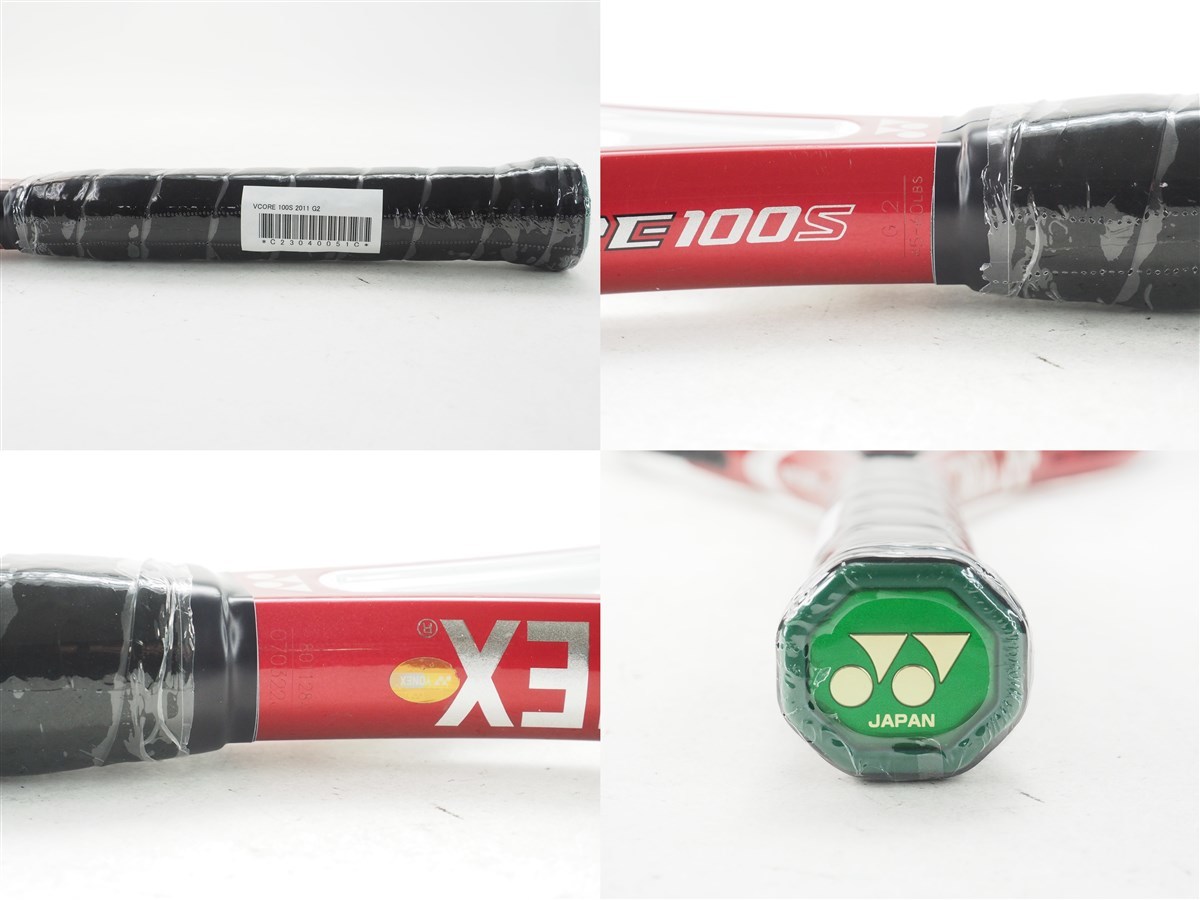 中古 テニスラケット ヨネックス ブイコア 100エス 2011年モデル【トップバンパー割れ有り】 (G2)YONEX VCORE 100S 2011_画像3