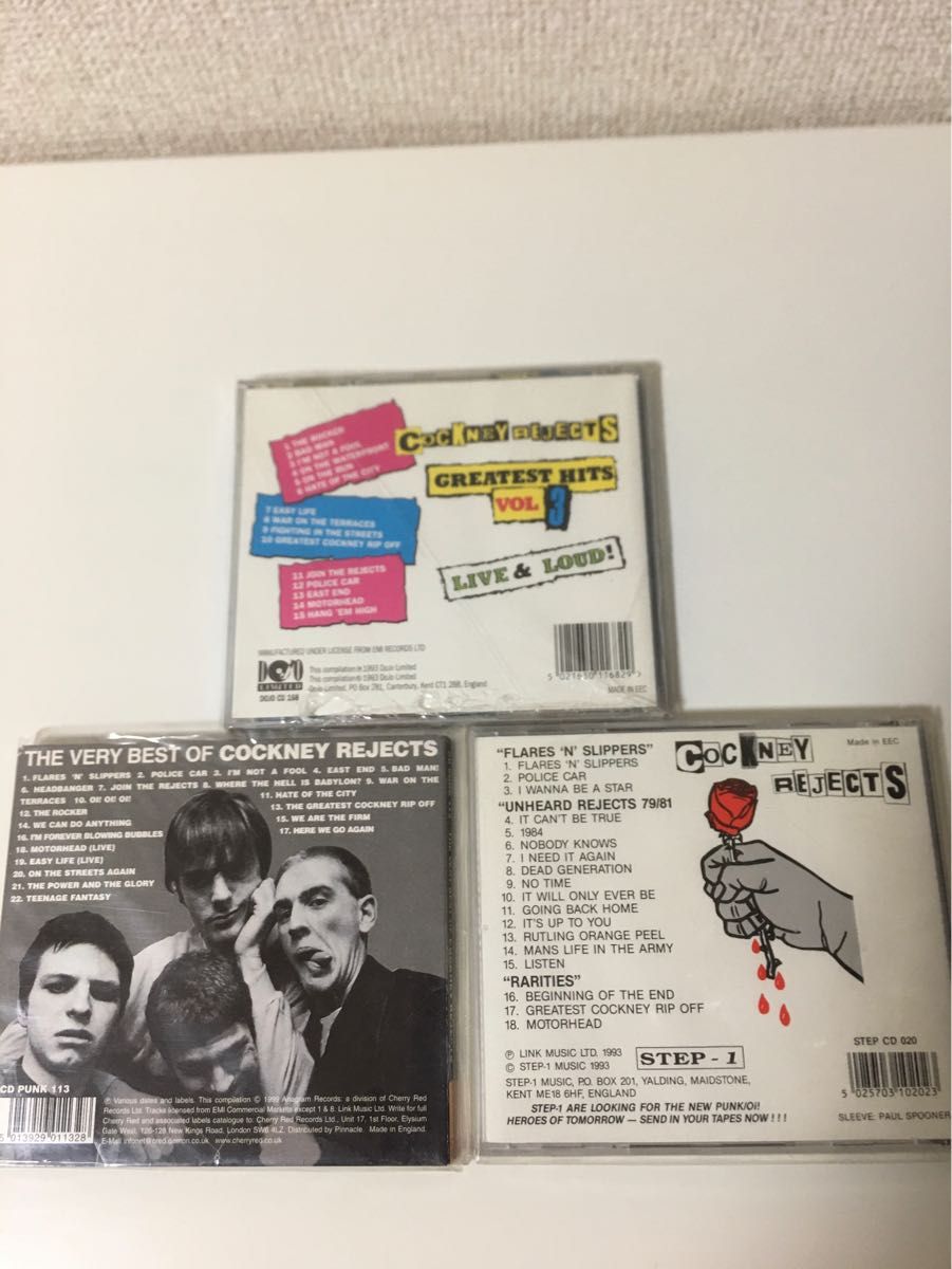 コックニーリジェクツ　Cockney Rejects   CD  ３種