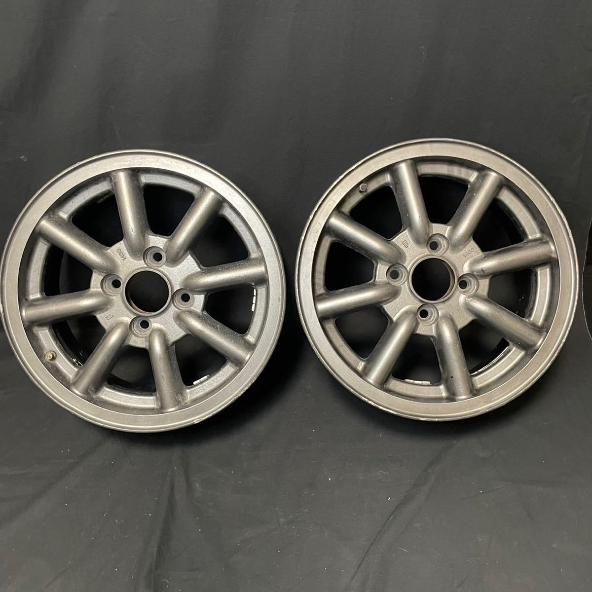正規逆輸入品】 ワタナベ ホイール 2本 旧車 aob.adv.br