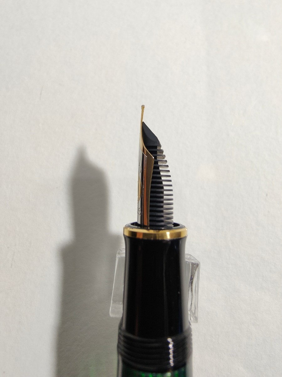 Pelikan Souveran M800 初期型 グリーンストライプ 14C-585 F