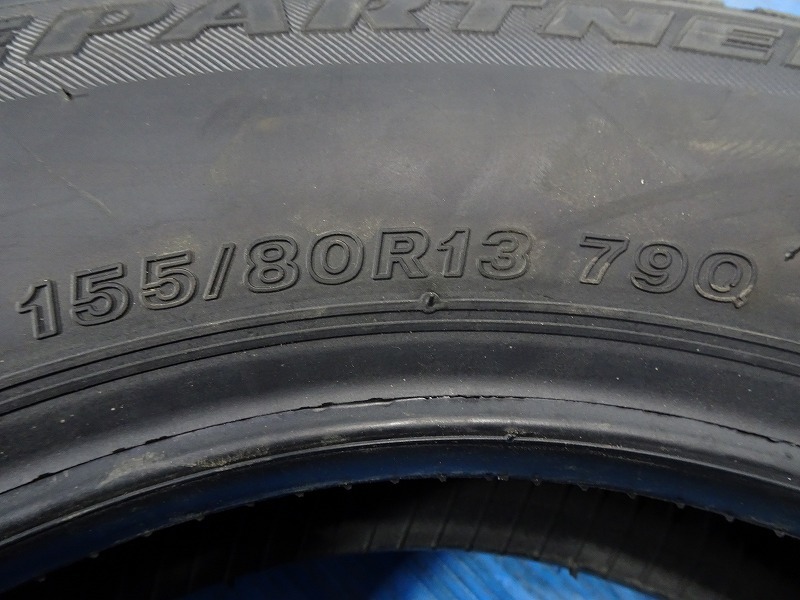 【福島発】155/80R13 79Q★未使用 ブリヂストン ICE PARTNER2 2020年製 1本 スタッドレス【送料無料】FUK-BS0290★軽自動車等_画像4