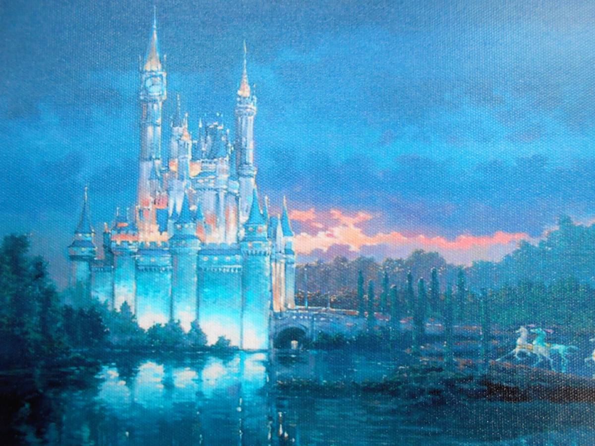 ro Dell *gon The less sinterela castle Disney canvas cloth . oil painting series print 