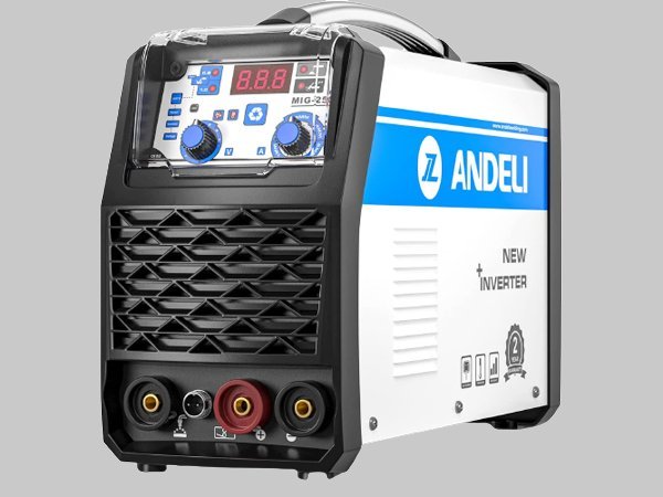 ANDELI○半自動溶接機 工具 120A ノンガスMIG アーク溶接 電圧変動自動