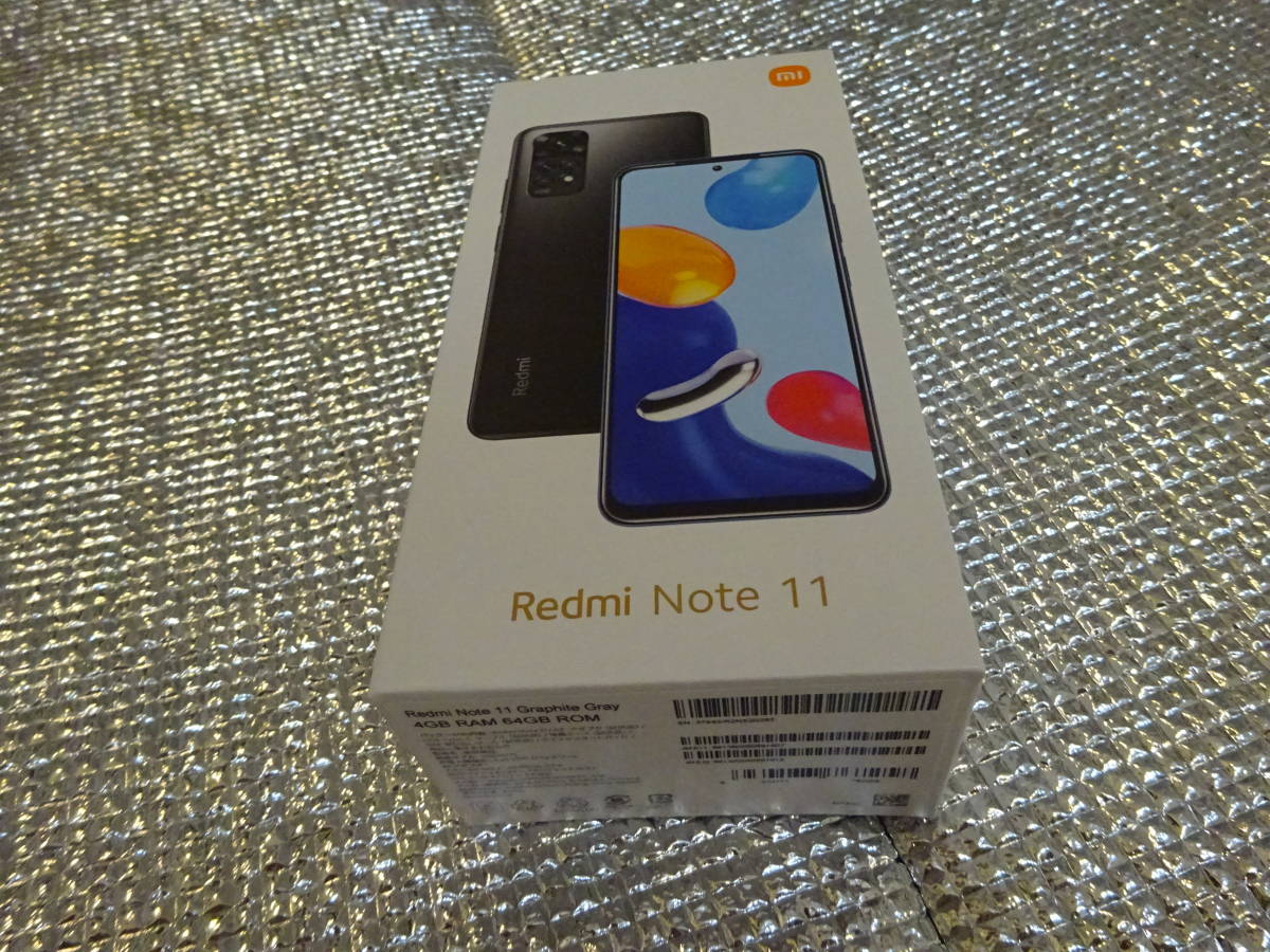 ☆【新品未開封未使用】Xiaomi Redmi Note 11 (グラファイトグレー 