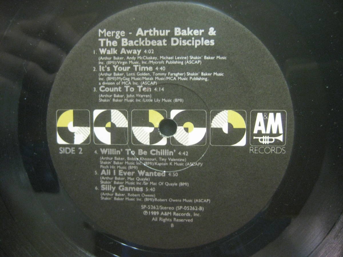 Arthur Baker And The Backbeat Disciples / Merge ◆Y273NO◆LP_画像3