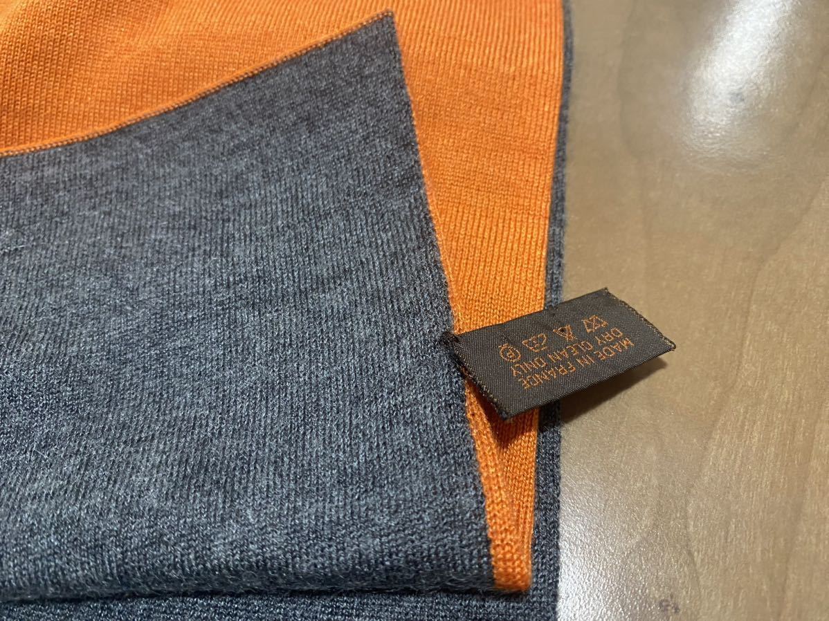 超美品お洒落 HERMESエルメスHロゴ入りツートンカラー 超美品お洒落 HERMESエルメスHロゴ入りツートンカラー