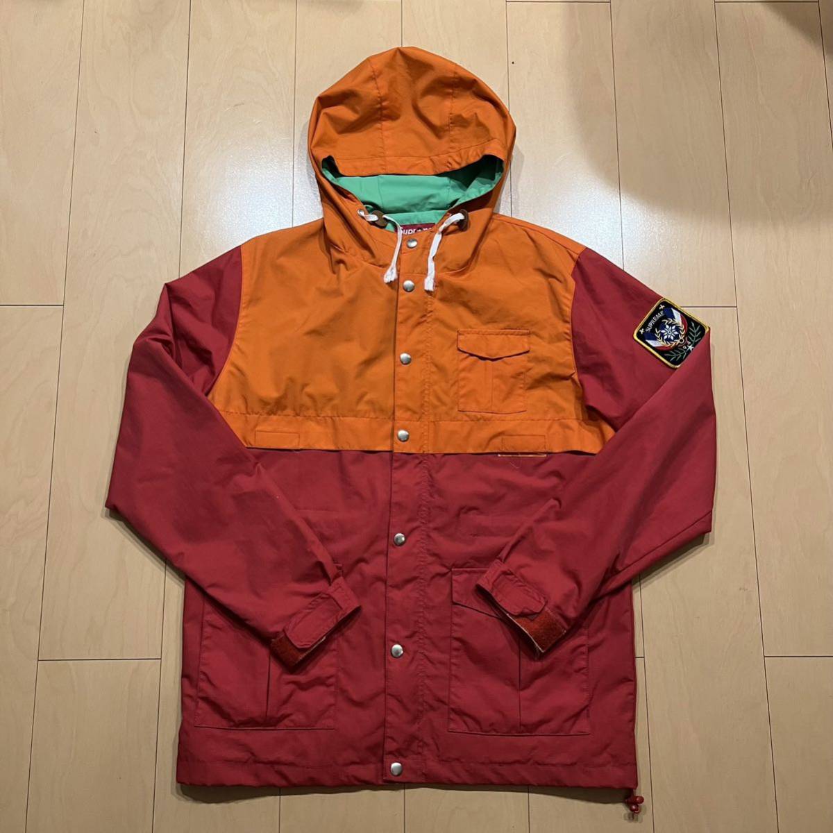 激レア00年代ビンテージ! SUPREME マウンテンパーカー レッドxオレンジ