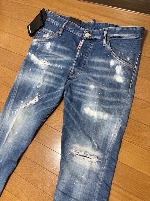 新品 タグ付 ディースクエアード DSQUARED2 ジーンズ パンツ テーパード デニム 48サイズ CLASSIC KENNY JEAN イタリア製_画像2