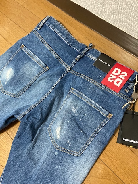 新品 タグ付 ディースクエアード DSQUARED2 ジーンズ パンツ テーパード デニム 48サイズ CLASSIC KENNY JEAN イタリア製_画像7