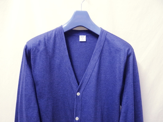 GICIPIjichipi new goods unused Italy made cardigan 4 size BLUE MELANGE