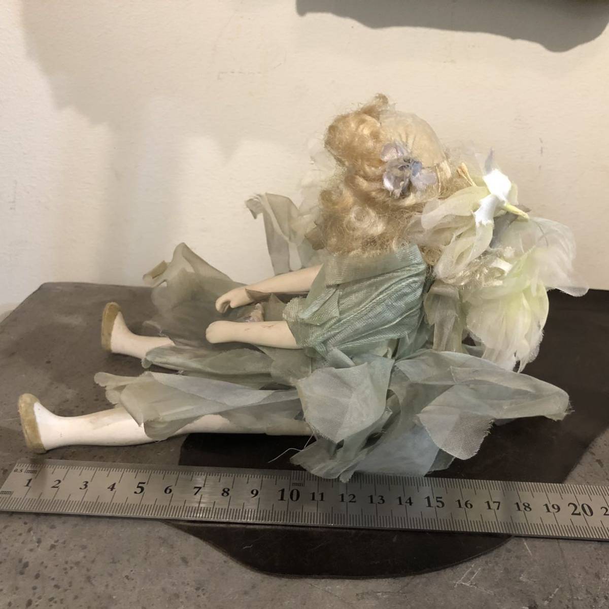 【即決/送料無料】 若月まり子フェアリービスクドール 妖精人形 創作人形 MARIKO WAKATSUKI 中古 インテリアドールの画像8